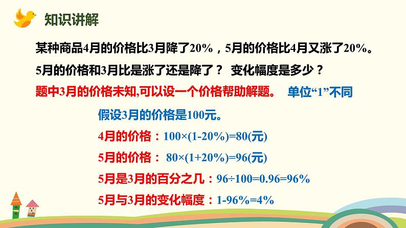 人教版数学六年级上册 6.6《解决变化幅度问题》PPT课件03