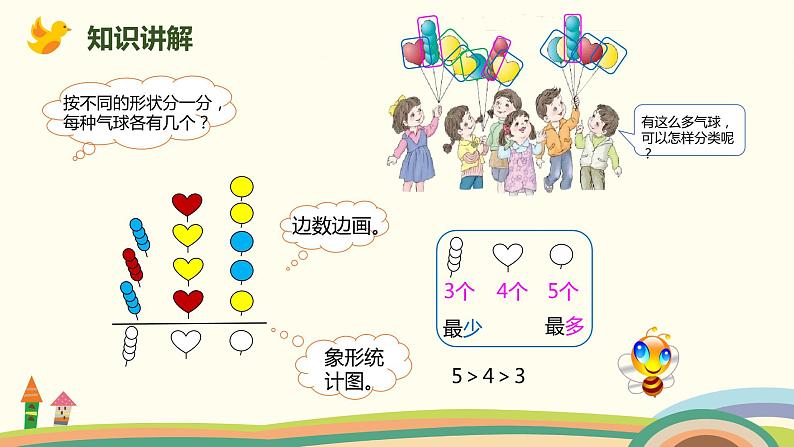 人教版小学数学一年级下册 3.1《分类与整理(单一标准)》PPT课件第3页