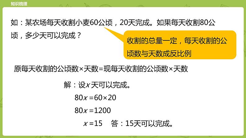 北师大版六年级数学下册 总复习 数与代数 正比例与反比例课时14(PPT课件)第4页