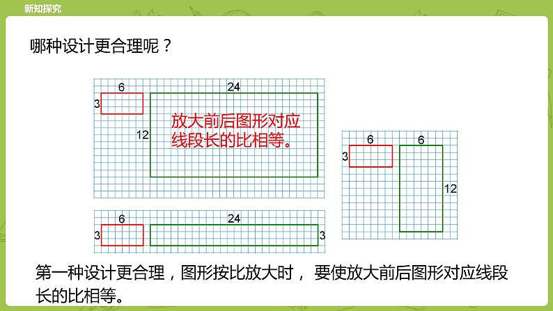 北师大版六年级数学下册 第2单元比例 图形的放大和缩小课时6(PPT课件)第8页