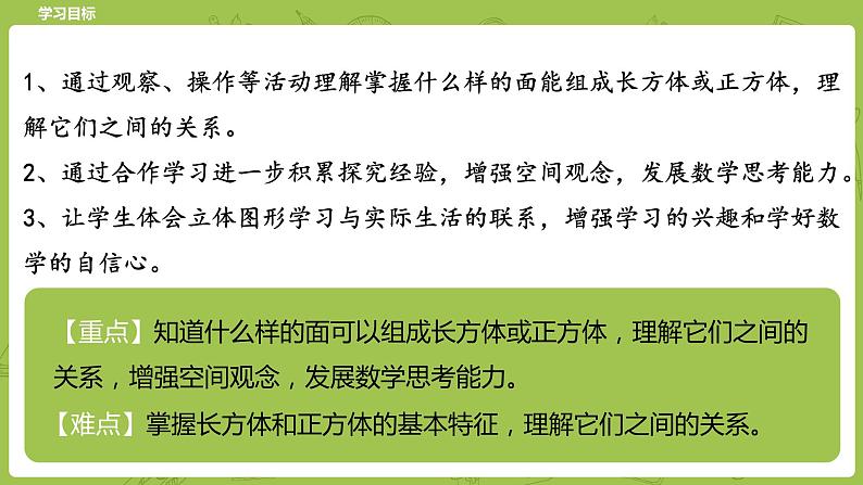 北师大版五年级数学下册 第2单元长方体(一)长方体的认识课时2(PPT课件)第2页