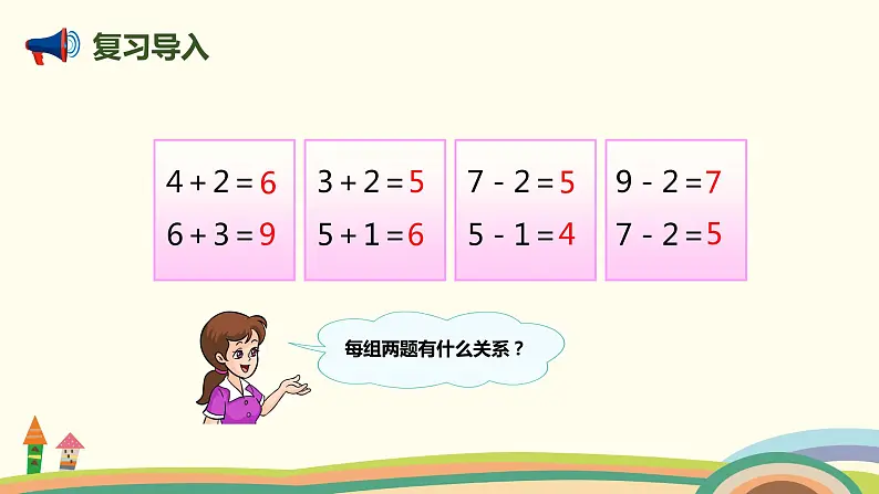 人教版数学一年级上册 5.11《连加  连减》PPT课件02