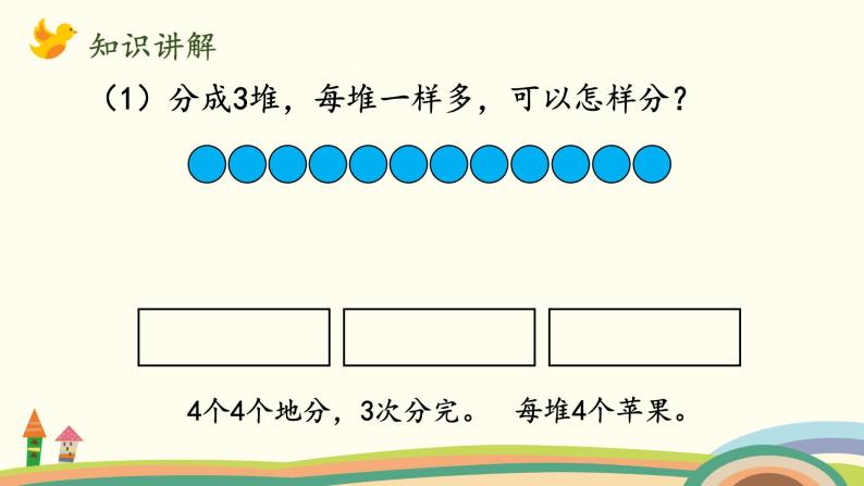 北师大版数学二年级上册 7.2《分苹果》PPT课件06