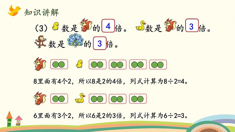 北师大版数学二年级上册 7.6《快乐的动物》PPT课件第6页