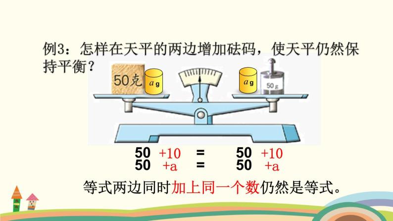 苏教版数学五年级下册 1.2《 等式的性质（1）与解方程》PPT课件05