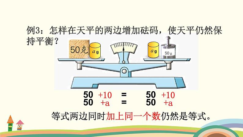 苏教版数学五年级下册 1.2《 等式的性质(1)与解方程》PPT课件05