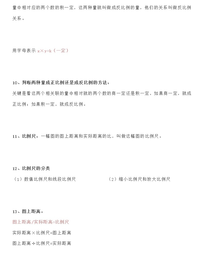 人教版六年級數學(下冊)第四單元知識要點03