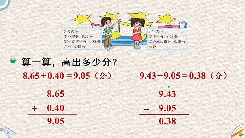 北师版数学四年级下册 1.7《歌手大赛》PPT课件05