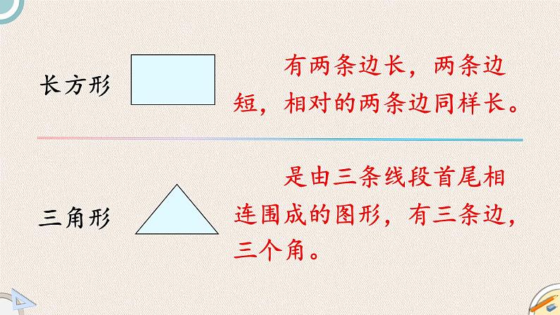 北师版数学一年级下册 4《认识图形复习》PPT课件06