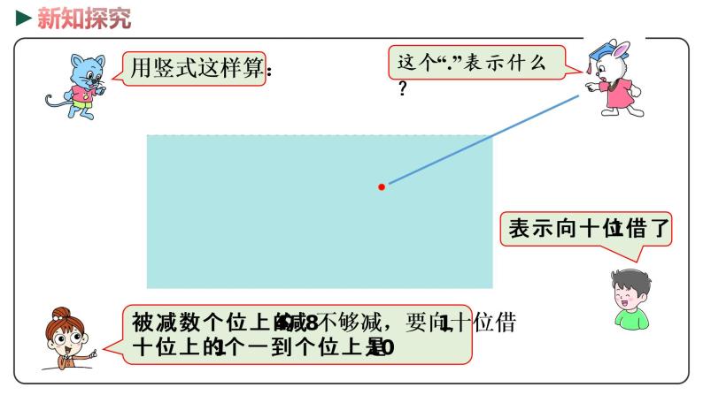 冀教版数学一年级下册 5.9《 两位数减一位数（退位）》PPT课件06