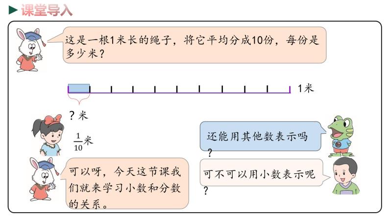 冀教版数学四年级下册 6.2《小数和分数的关系》PPT课件03