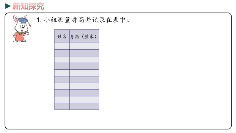 冀教版数学四年级下册 7.4《 综合实践测量身高》PPT课件05