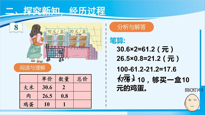 人教版五年级数学上册 1小数乘法 第8课时 解决问题(1)04