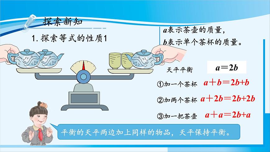 人教版五年級(jí)數(shù)學(xué)上冊(cè) 5簡(jiǎn)易方程 第6課時(shí) 等式的性質(zhì)第6頁(yè)