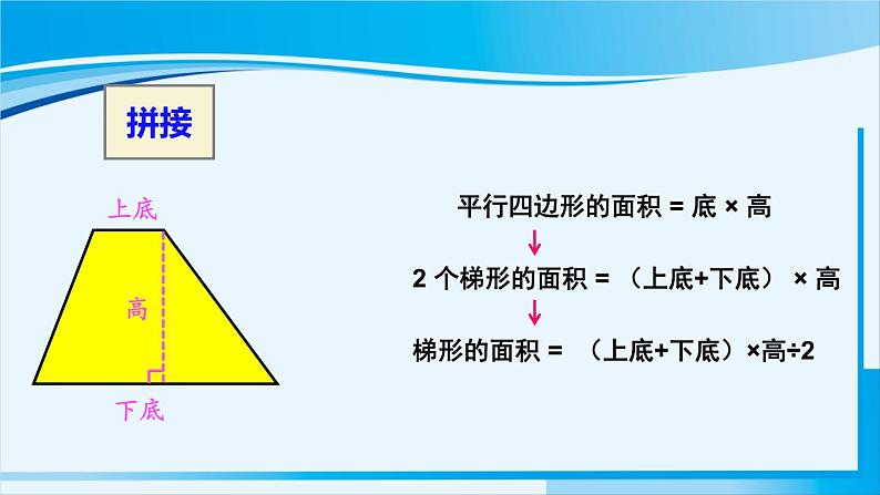 人教版五年级数学上册 6多边形的面积 第3课时 梯形的面积 课件08