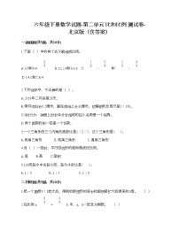 北京版六年级下册比和比例精品课时训练