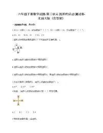 数学六年级下册三 图形的运动综合与测试精品课时作业