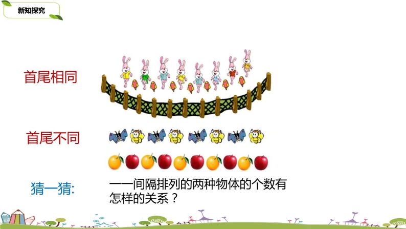 小学数学苏教版三年级上册间隔排列教学演示ppt课件