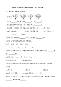 人教版二年级数学下册期末冲刺卷（九）（含答案）