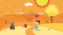 科普版五年级下册Lesson 8 What day is it today?说课课件ppt