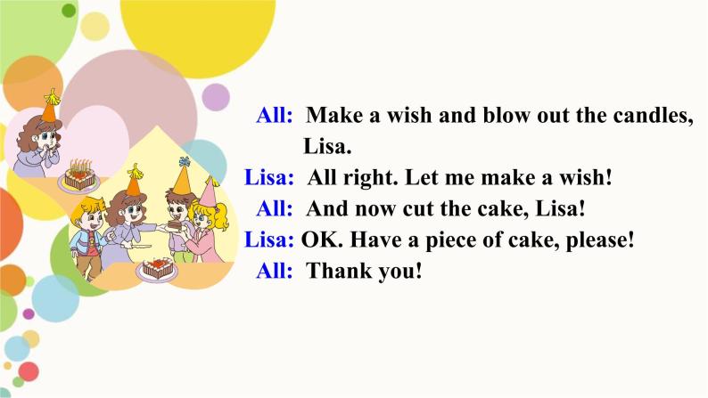 小学英语人教精通版六年级上册Unit 3 Would you like to come to my birthday party Lesson 18 同步教案 课件 练习07