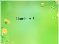 一年级上册英语Unit 4 Numbers_Lesson 3_课件-人教新起点版