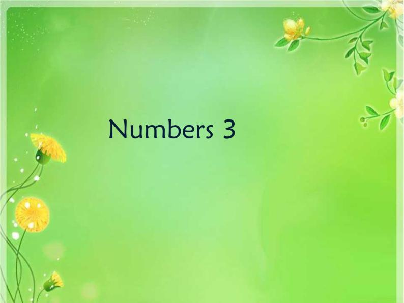 一年级上册英语Unit 4 Numbers_Lesson 3_课件-人教新起点版01