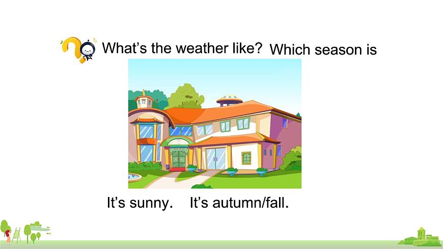 北京版英語三年級上冊 UNIT FIVE IT 'S A NICE AUTUMN DAY (1) PPT課件第6頁