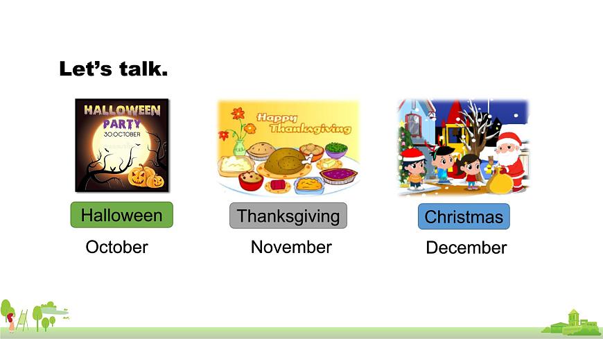 北京版英語三年級上冊 UNIT SEVEN WHEN IS THANKSGIVING (2) PPT課件第2頁