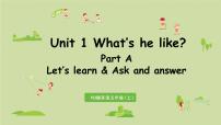 英语人教版 (PEP)Unit 1 What's he like? Part A课前预习ppt课件
