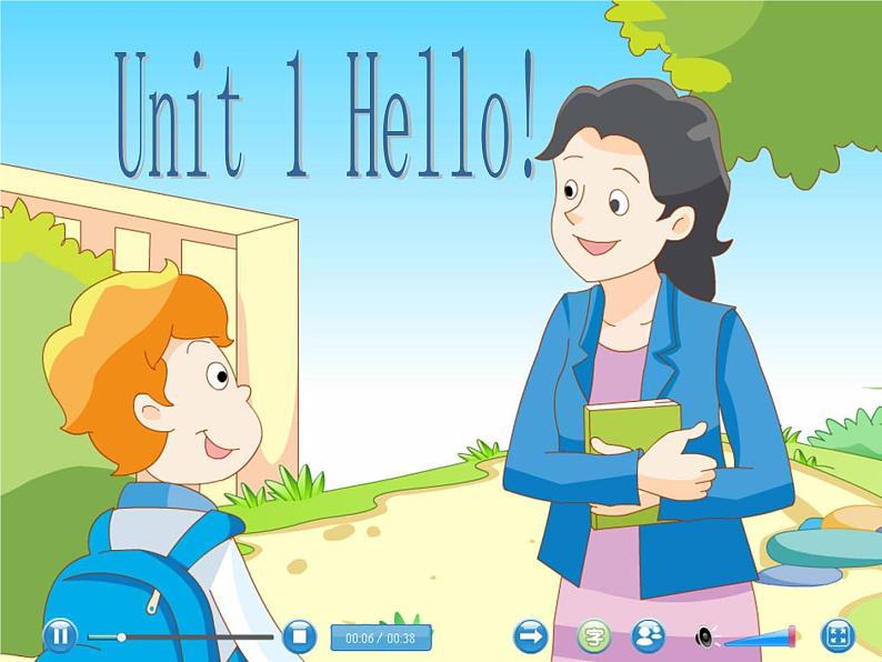新版译林三年级上册3AUnit1-Hello(3课时) 练习课件PPT第4页