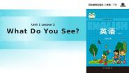 小学英语冀教版 (一年级起点)二年级下册Lesson 2 What do you see?教课内容课件ppt