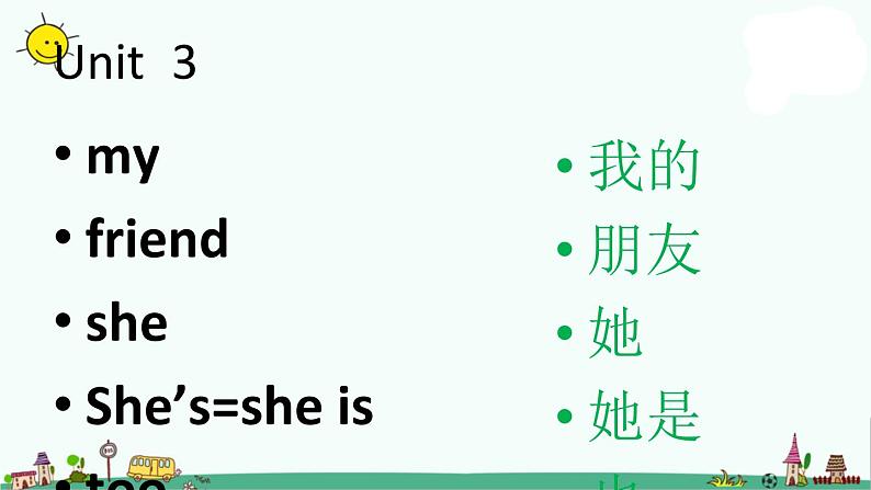 译林版三年级上册英语3A英语单词学习课件PPT第6页