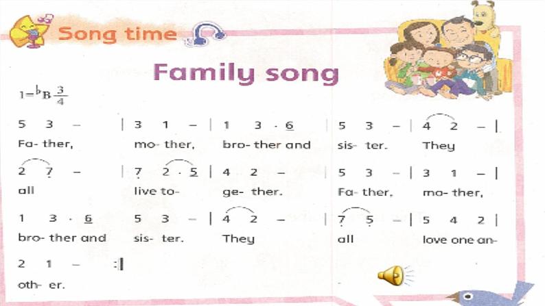 译林版三上英语3a unit 4 my family复习课课件PPT第7页