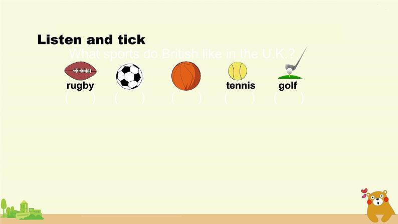 北京版英语五年级上册 UNIT SIX WHAT ARE YOUR FAVOURITE SPORTS?(1)PPT课件05