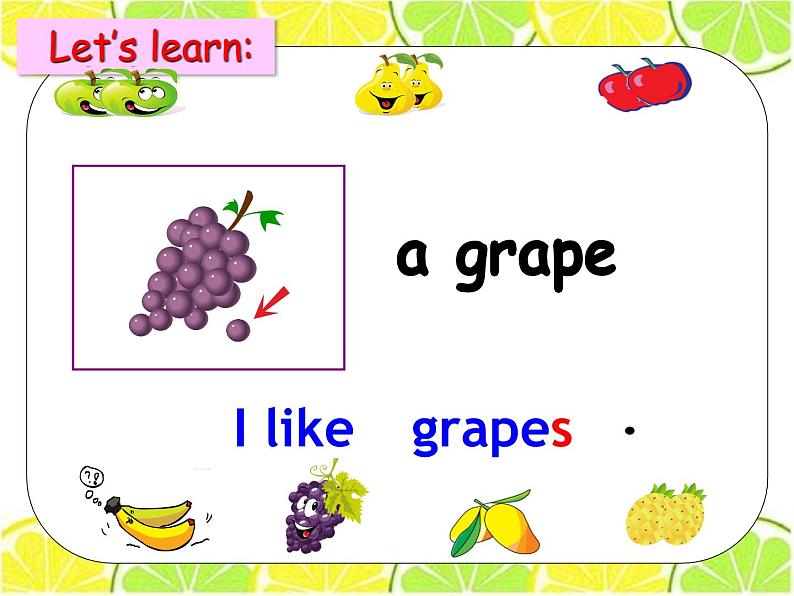 牛津译林版四年级英语上册-Unit 2 Let's make a fruit salad(Story time) 课件07