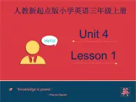 人教版（新起点）英语三年级上册Unit+4 lesson 1《pets》课件（21张PPT）