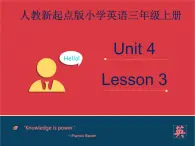 人教版（新起点）英语三年级上册Unit+4 lesson 3《pets》课件