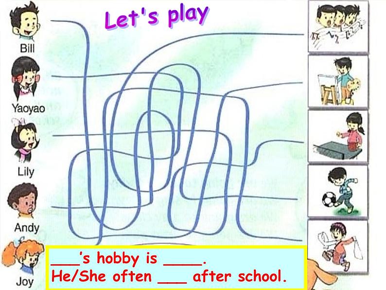 五年级上册英语课件-U2 His hobby is drawing(第2课时)PPT课件05