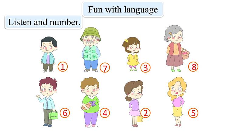 三年级下册英语课件-Module 5 Relatives Unit 10 How many people are there in your family Period 2-教科版(共13张PPT)05
