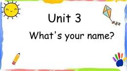 廣州教科版三上英 Unit 3 What's your name-Fun with language課件PPT