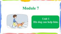 小学英语外研版 (一年级起点)五年级上册Module 7Unit 1 This dog can help him备课课件ppt