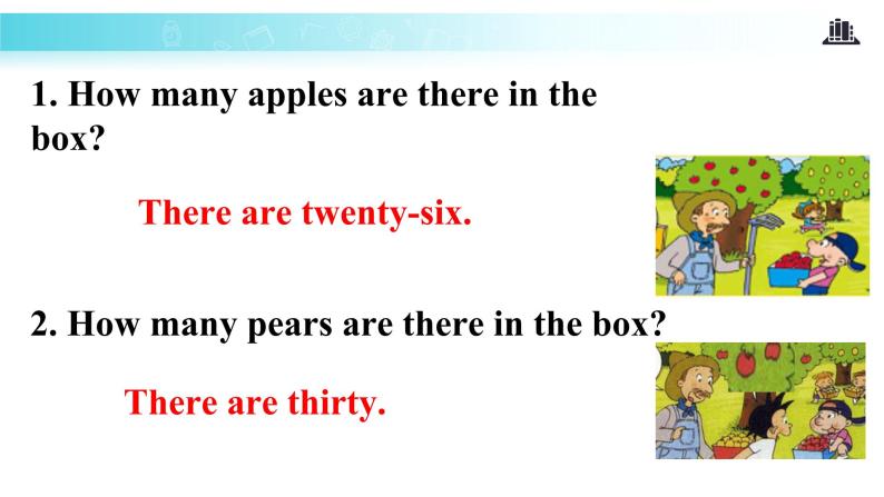 Module 7 Unit 2 How many apples are there in the box 课件08