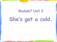 Module 7 Unit 2 She's got a cold 2 课件