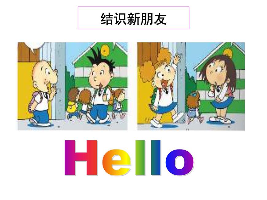 外研版（一起）小學(xué)英語(yǔ)一年級(jí)上冊(cè)Module 1《Unit 1 Hello》課件1第3頁(yè)