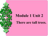 2020-2021学年Module 1Unit 2 There are tall trees now.说课ppt课件
