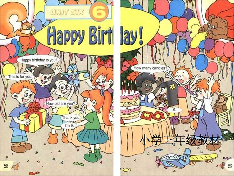 外研剑桥版小学英语三年级上册(课件+教案+mp3):Unit5 Happy birthday!01