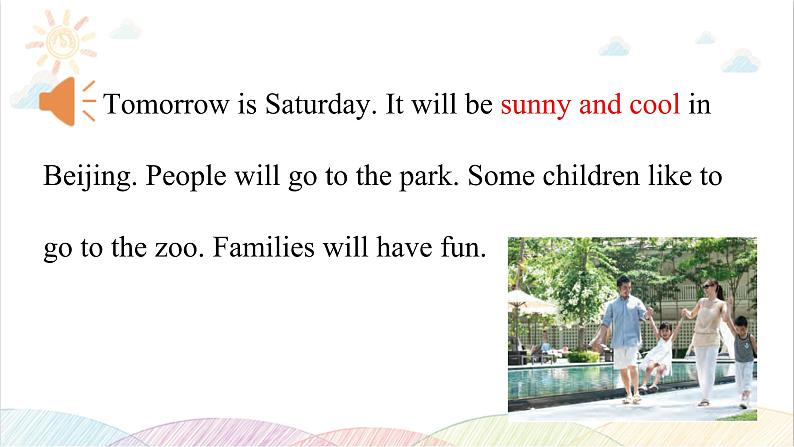 Unit 5 It will be sunny and cool tomorrow Part D-F PPT课件第8页
