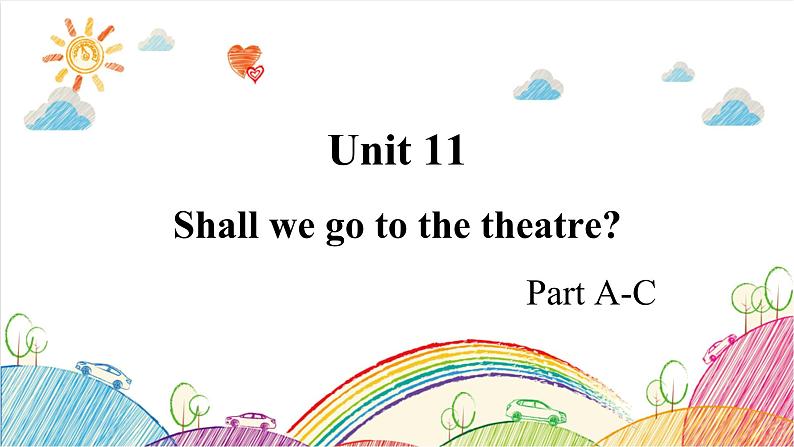 Unit 11 Shall we go to the theatre Part A-C PPT课件第1页