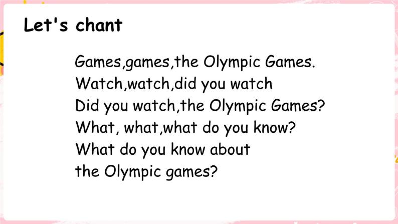 闽教英语六上：Unit 1 The Olympic Games Part B PPT课件06